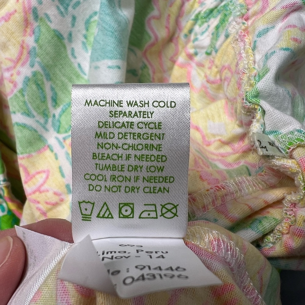 Lilly Pulitzer Strapless Romper Short Set Pima Cotton Pockets Size XL 2014 - Picture 6 of 11
